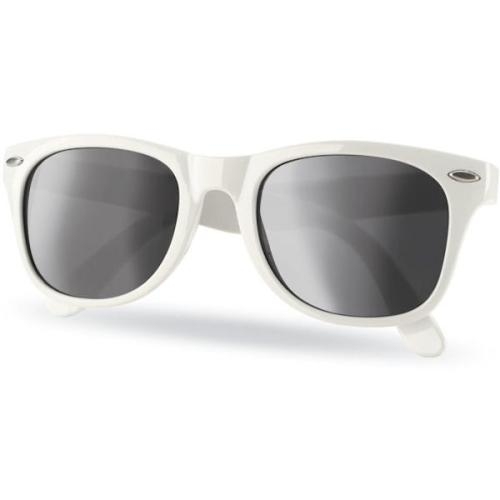 Zonnebril Wayfarer met UV-bescherming wit